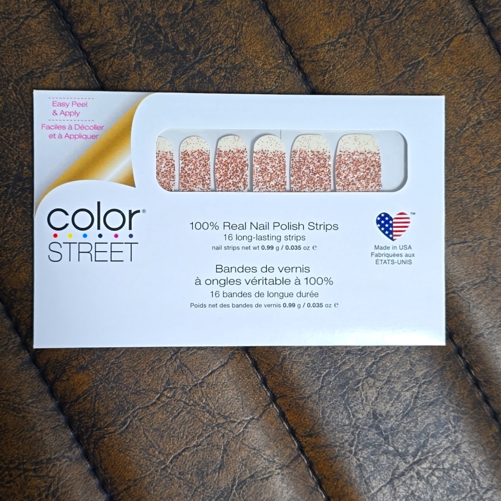 Color Street 100% Nail polish strips Coming Up Rose Gold